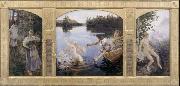 Akseli Gallen-Kallela The Aino triptych oil painting reproduction